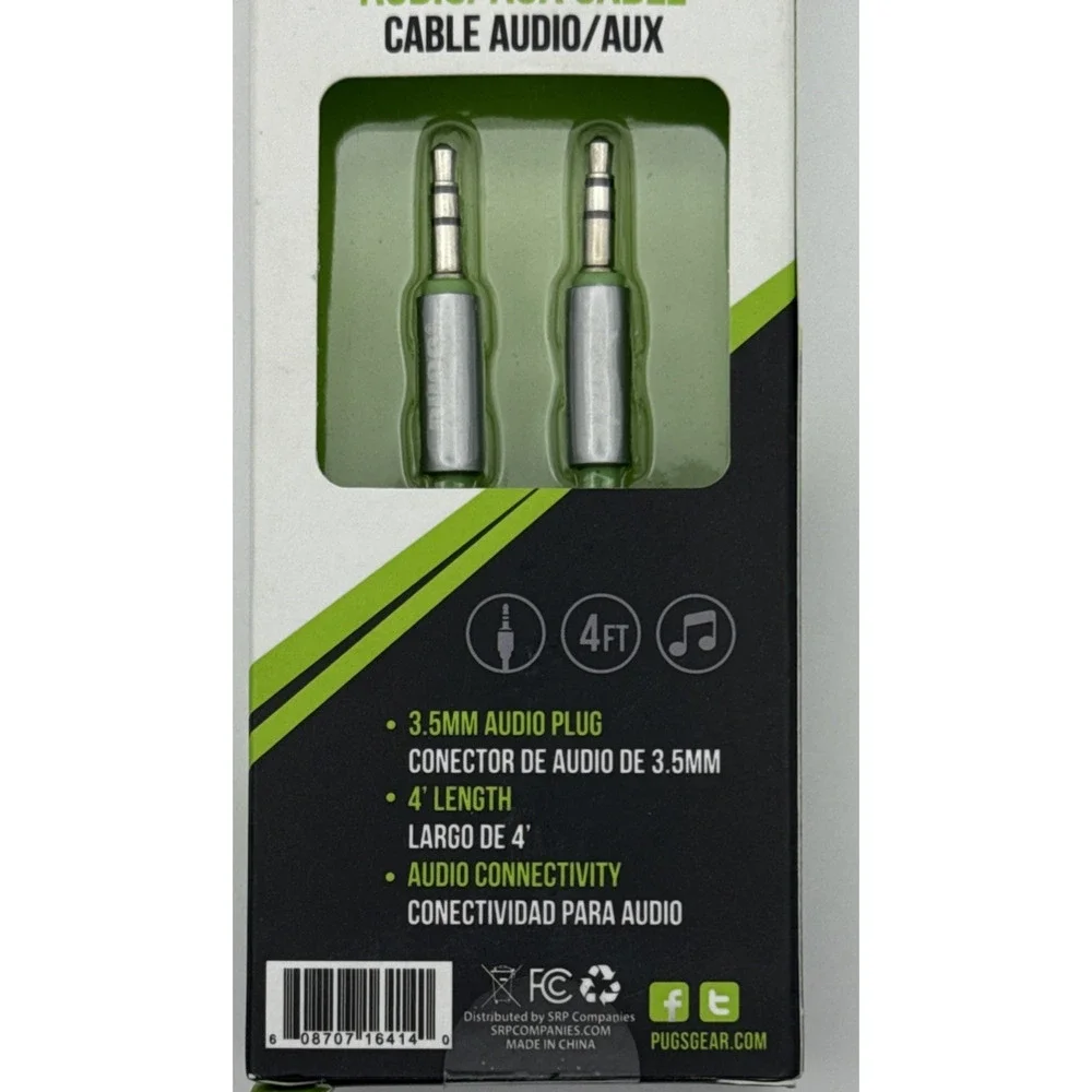 PUGS - 414 - 3.5mm AUX Audio Connetivity Cable – 4ft